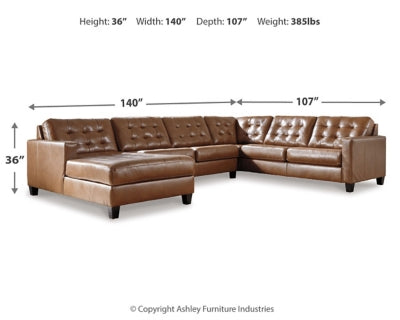 Baskove 4-Piece Sectional with Chaise