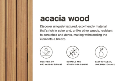 Banco de comedor para exteriores Janiyah