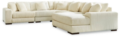 Seccional Lindyn de 5 piezas con chaise longue