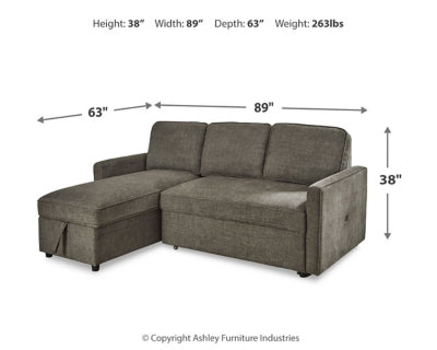 Kerle 2-Piece Sectional with Pop Up Bed