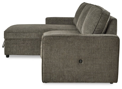 Seccional Kerle de 2 piezas con cama plegable