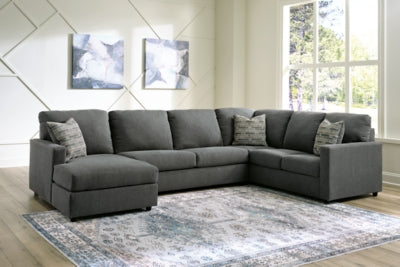 Seccional Edenfield de 3 piezas con chaise longue