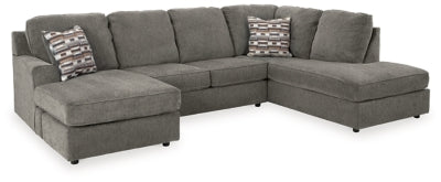 Seccional de dos piezas con chaise longue O'Phannon