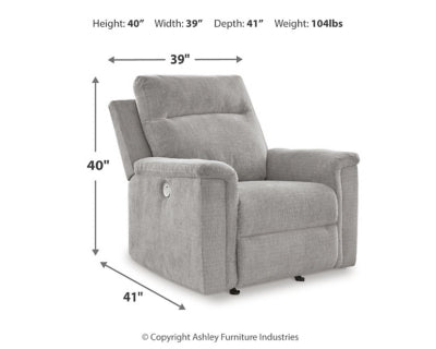 Sofá reclinable eléctrico, loveseat y sillón reclinable Barnsana