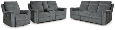Sofá reclinable eléctrico, loveseat y sillón reclinable Barnsana
