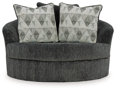 Silla giratoria decorativa extragrande Biddeford