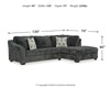 Biddeford 2-Piece Sectional with Chaise