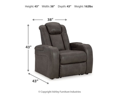Sofá reclinable eléctrico, loveseat y sillón reclinable Fyne-Dyme