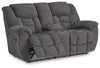 Foreside Reclining Loveseat with Console