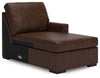 Seccional de 3 piezas McDowlan con chaise longue