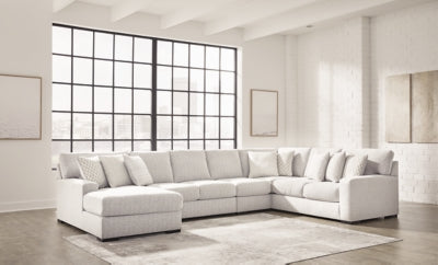 Seccional Larce de 5 piezas con chaise longue