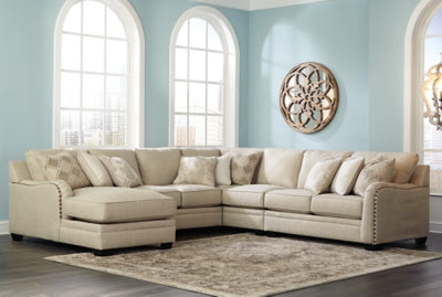 Seccional Luxora de 5 piezas con chaise longue