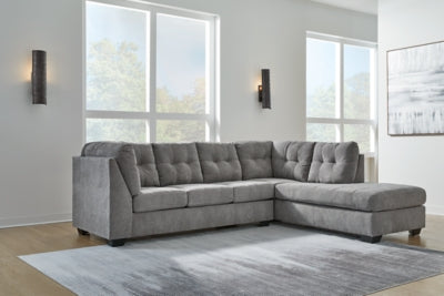 Seccional Marleton de 2 piezas con chaise longue