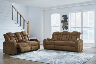 Wolfridge Power Reclining Sofa and Loveseat