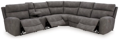 Seccional reclinable eléctrico DuraPella de 6 piezas de última generación