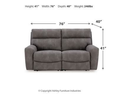 Next-Gen DuraPella 2-Piece Power Reclining Sectional Loveseat