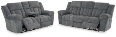 Tip-Off Power Reclining Sofa and Loveseat