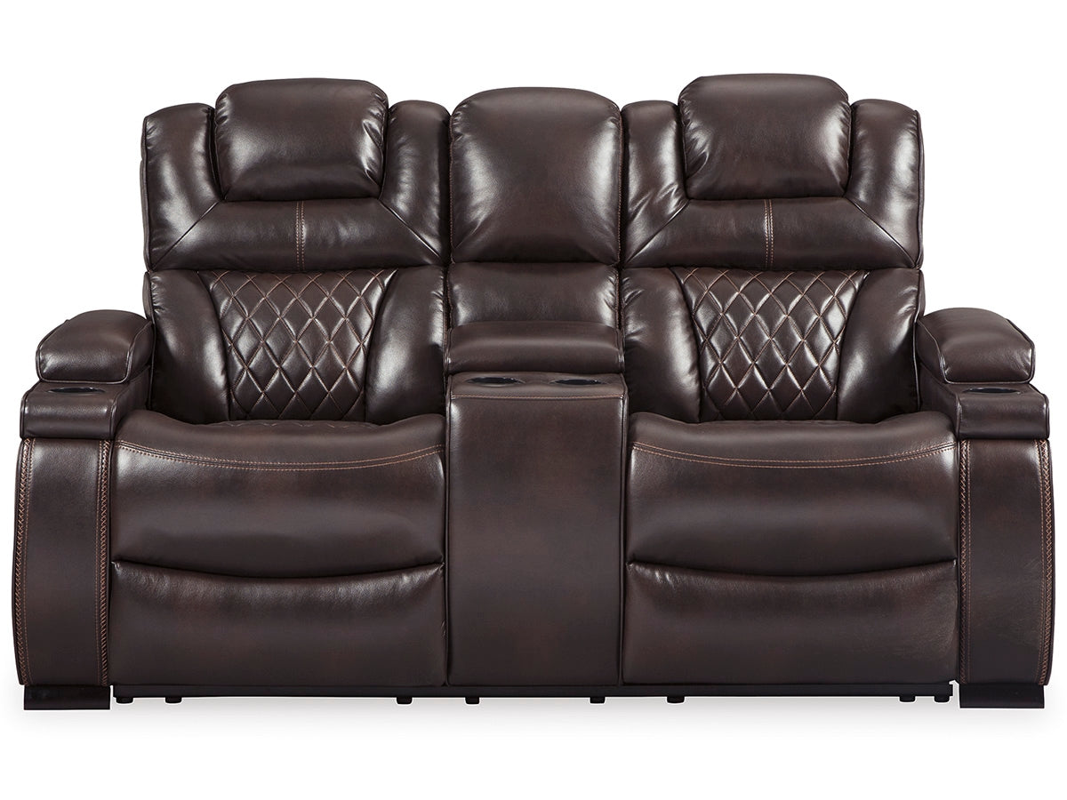 Warnerton Power Reclining Loveseat with Console