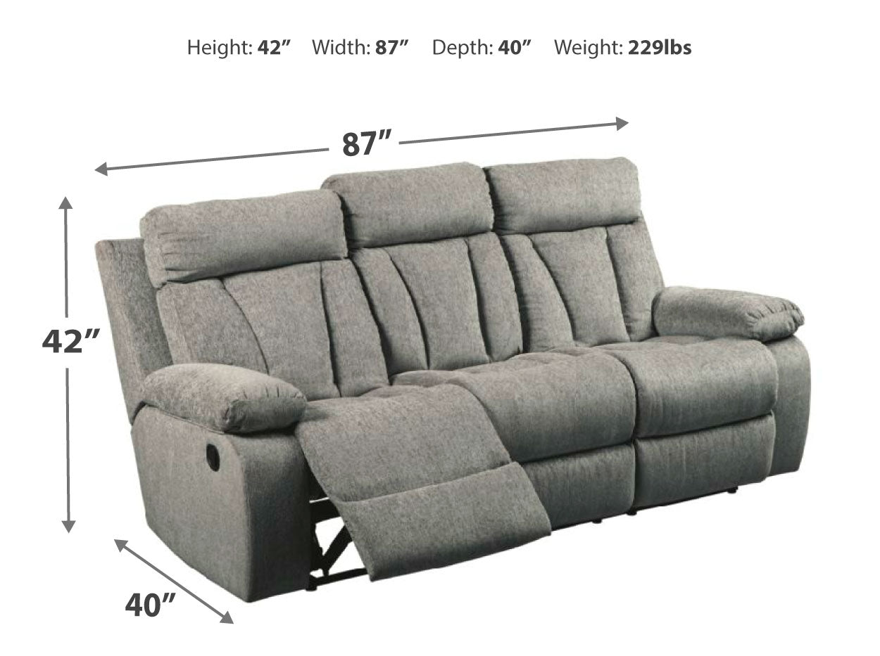 Mitchiner Reclining Sofa with Drop Down Table