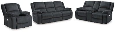 Sofá reclinable eléctrico, loveseat y sillón reclinable Draycoll