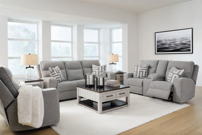 Sofá reclinable eléctrico, loveseat y sillón reclinable Biscoe