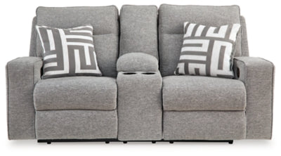 Sofá y loveseat reclinables eléctricos Biscoe