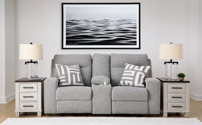 Sofá y loveseat reclinables eléctricos Biscoe