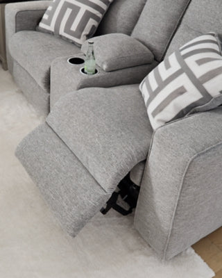 Sofá y loveseat reclinables eléctricos Biscoe