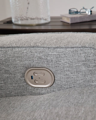 Sofá y loveseat reclinables eléctricos Biscoe