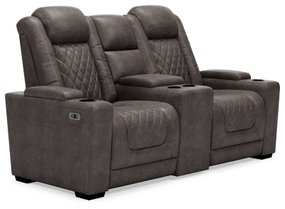 Loveseat reclinable eléctrico y sillón reclinable eléctrico HyllMont
