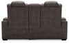 HyllMont Power Reclining Loveseat with Console