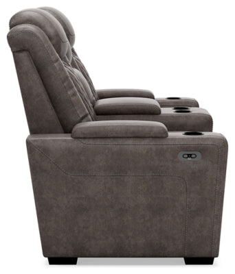 Loveseat reclinable eléctrico y sillón reclinable eléctrico HyllMont