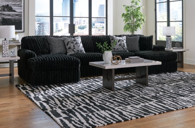 Midnight-Madness 3-Piece Sectional with Chaise