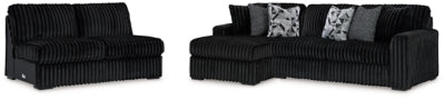 Midnight-Madness 3-Piece Sectional with Chaise