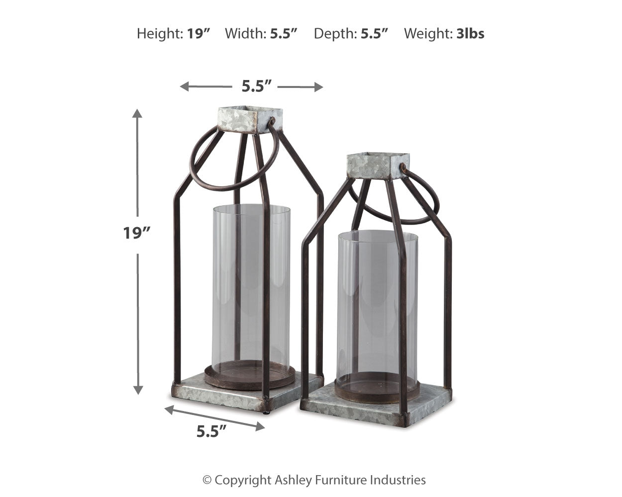 Diedrick Lantern (Set of 2)