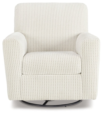 Sillón giratorio con acento deslizante Herstow