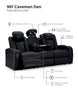 Sofá reclinable eléctrico, loveseat y sillón reclinable Caveman Den