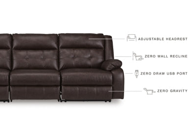 Punch Up 3-Piece Power Reclining Sectional Sofa