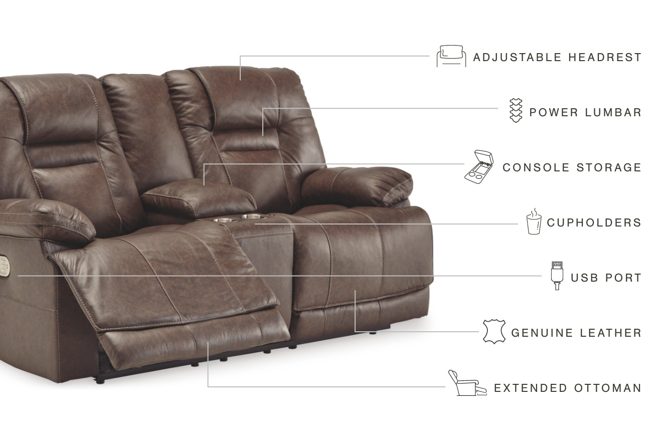 Wurstrow Power Reclining Loveseat