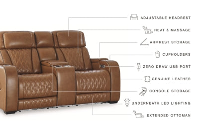 Boyington Power Reclining Loveseat with Console
