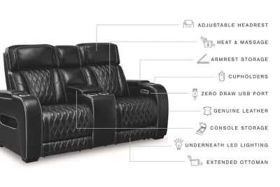 Boyington Power Reclining Loveseat with Console