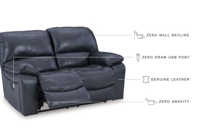 Leesworth Power Reclining Loveseat