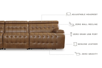 Temmpton 3-Piece Power Reclining Sectional Sofa