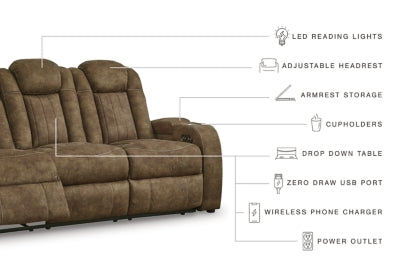 Sofá reclinable eléctrico Wolfridge