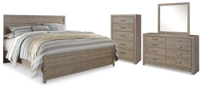 Culverbach King Panel Bed, Dresser, Mirror and Chest