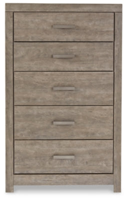 Cama King con paneles Culverbach, tocador, espejo y cómoda