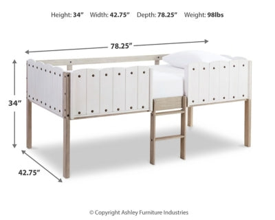 Estructura de cama alta individual Wrenalyn