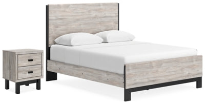 Vessalli Queen Panel Bed and Nightstand