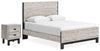 Vessalli Queen Panel Bed and Nightstand