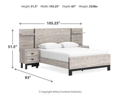 Cama Queen Vessalli con paneles y extensiones